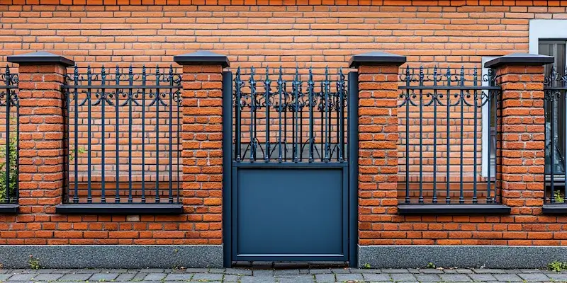 Modern Zaun aus Polen