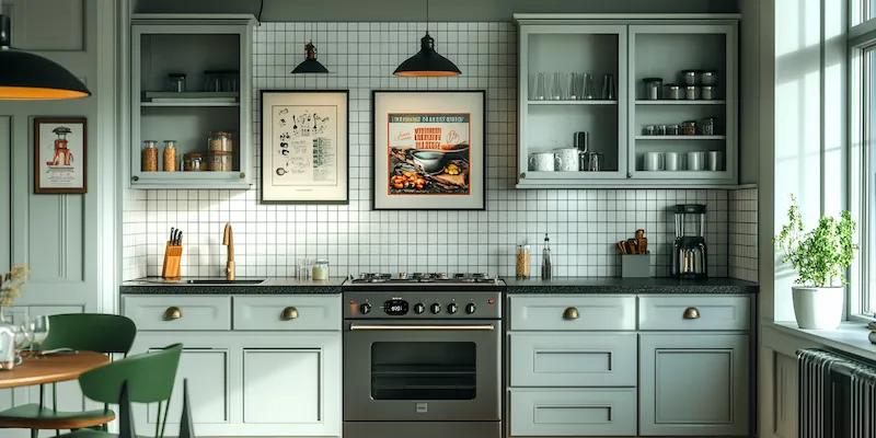 Co na ścianę między meble kuchenne?