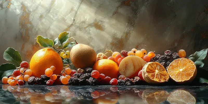 Ile kcal mają suszone owoce?